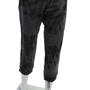 Electric & Rose Womens Tie Dye Drawstring High Waisted Jogger Pants Black Size S